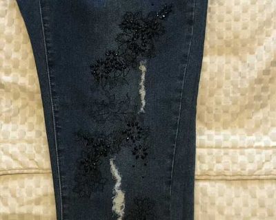 New-Women s Denim Jeans with Embellishments