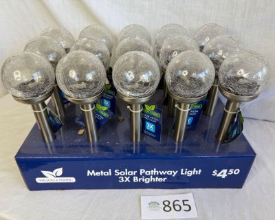 865 Solar Metal Stake Lights - NWT