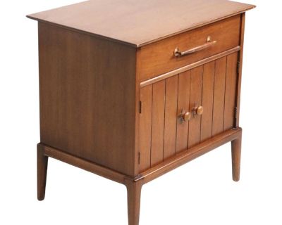 Mid Century Henredon Circa 1960s Two Door Night Stand