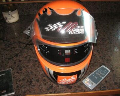 NASCAR TONY STEWART CD PLAYER RADIO HELMET. WITH REMOTE
