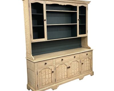 Guy Chaddock & Company Melrose Collection Antique Crackle Two Piece Sideboard + Hutch