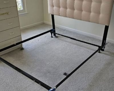 Queen size bed, frame & headboard