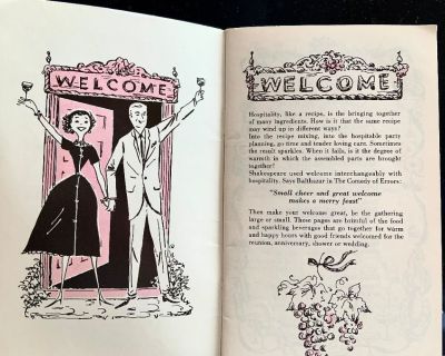 Sparkling Hospitality Hors d’oeuvres & Drink Recipe Booklet 1961