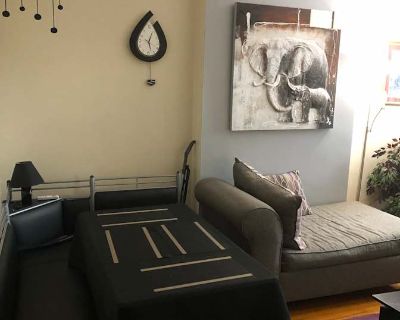 Available on: now. Furnished. Pet friendly. Internet included * LGBTQ+ friendly * Dog friendly * Students welcome. 3bedroom brownstone apt to share.. available room , friendly & clean environment ! Located in Bed-Stuy, Historic block , a very safe & neighborly block, situated in the middle of Bushwick & Clinton Hills 5 minute walk to the train. 20 minute ride to into the City. Community pool , ...