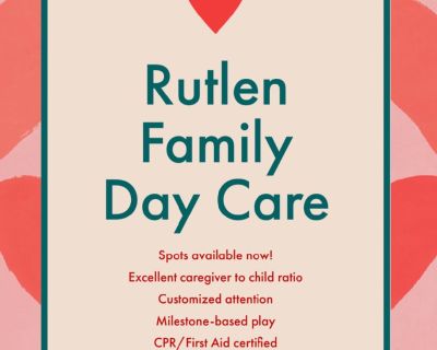 Day Care Spots Available