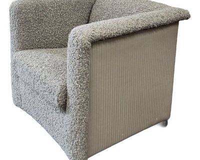 Vintage Leather & Boucle Club Chair by Paolo Piva for Whittmann