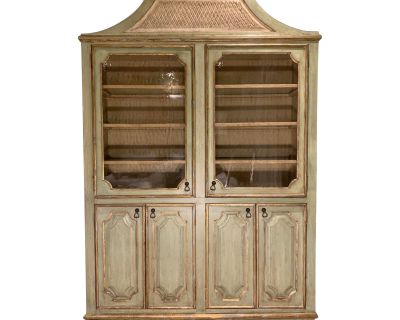 Mid 20th Century Vintage Regency Style Dining China Cabinet