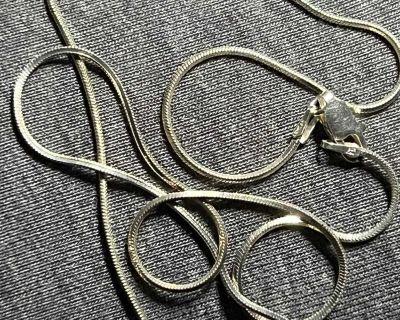 925 Italy Sterling Silver Necklace - 18 - like new - stamped Armcan