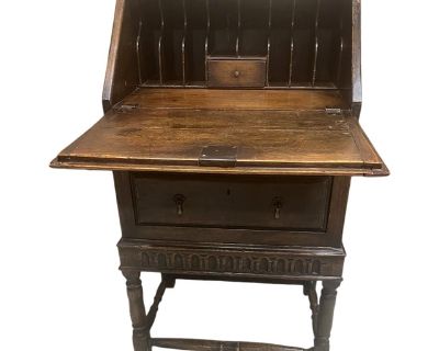 19th Century English Slant Front Desk
