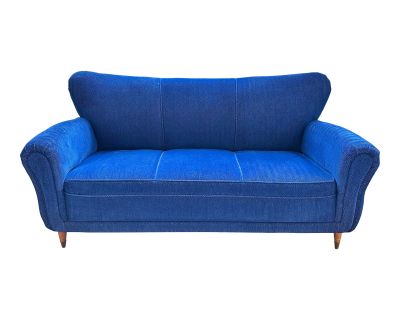 Mid 20th Century Newly Reupholstered Vintage Italian Sofa