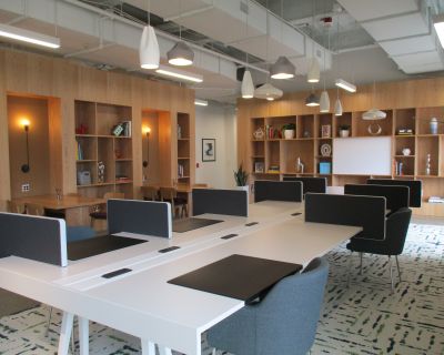 Hot desk with anything you need! BOOK NOW!