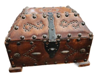 Vintage Leather Box in the Spanish Style