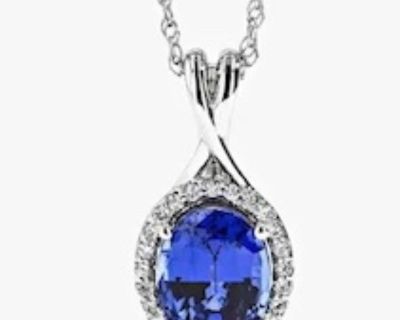 New!  Lab Sapphire & Diamond Necklaces!  Layaway!