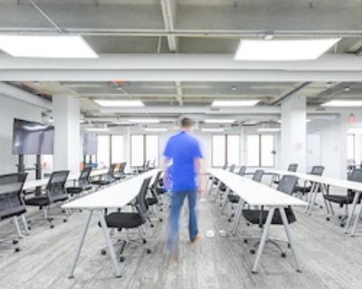 Training Room. Private office with desk and ergonomic desk chair. Fully-equipped with direct fiber internet and access to espresso bar, mother s room, bike room, enhanced cleaning, touchless faucets and restrooms, and community events.. Kitchen Unlimited coffee, tea and craft beer on tap. Snacks and beverages available for purchase.