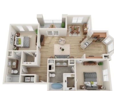 Subleasing 2 Bedroom 2 Bath Apartment