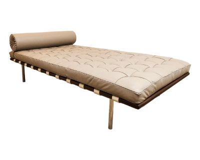 Knoll Barcelona Daybed by Mies Van Der Rohe in Edelman Leather