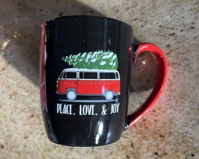 Vintage VW Bus style Camper Sculpted Coffee cup Mu