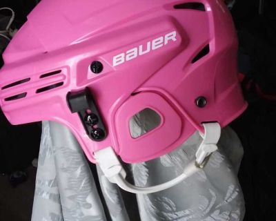 Bauer 6 1/4" pink helmet.
