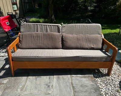 Wood frame sofa