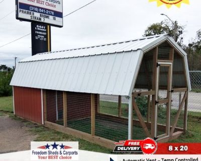 8x20 Chicken Coop ** Free Delivery ** Rent to Own