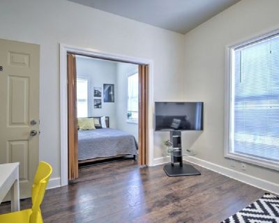 One Bedroom apartment. Located on Allston and Oxford, it is less than a block from the UC Berkeley campus and the downtown Berkeley Bart station. It is spacious and includes a TV, single couch, table, chairs, night stand, bathroom, bed, full kitchen, and closet. Laundry in unit and the building has a rooftop over looking campus and the SF bay along with an underground parking garage.