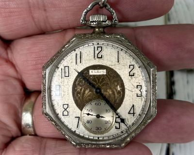 FS/FT Antique Pocket Watch Circa 1928 by ELGIN national watch company