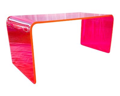 “The Long Game” Coffee Table in Neon Pink
