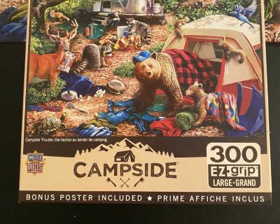 Puzzle 300 easy grip large piece, Campside