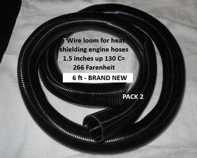 1.5 inch Heat Resistant Wire Loom for Radiator Hoses, BRAND NEW #2