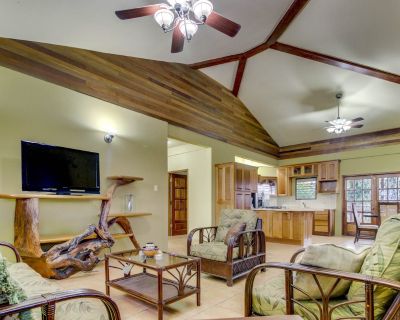 Avg / night: $208. Modern Home in Quiet Neighborhood w/ Balcony, WiFi, AC - Ideal for Day Trips | Located in San Ignacio, Ca | 4.65 Stars | 3 Bed, 3 Bath | No Pets. No pets. Max 6 guests. *Gold Standard and Certified Contact Vacasa for discounted weekly and monthly stays! Everything you dream of doing in Belize will be possible with a stay at this three-bedroom home in San Ignacio. Offering lov...