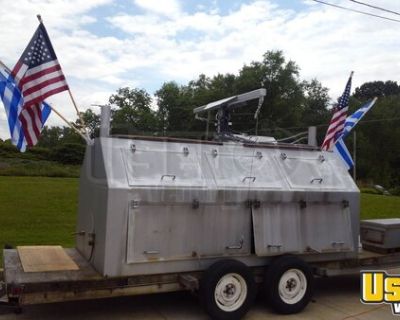 2011 - 15' Open BBQ Smoker on a 25' Tailgating Trailer / Mobile BBQ Unit
