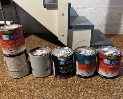 Interior paint, various colors