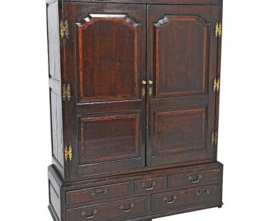 1770 English Oak Cupboard/Livery Cabinet