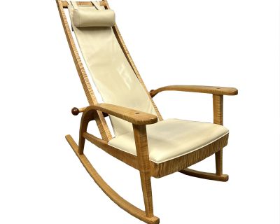 Robert Erickson Woodworking South Yuba Floating Back Rocking Chair