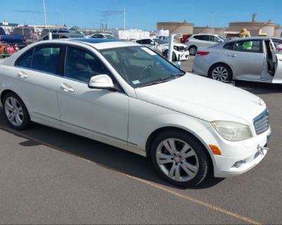 Salvage White 2008 Mercedes-benz C 300 Luxury/sport