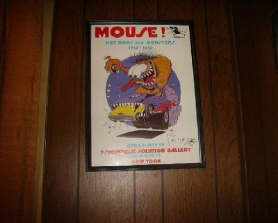 Rare Ed Roth/Stanley Mouse Framed Posters.SIGNED