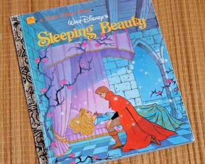 Vintage 1986 Little Golden Book Disney Princess Hard Cover