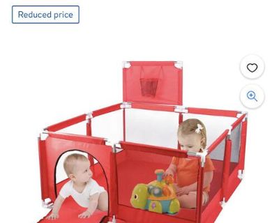 I have a baby playpen that looks just like this we just took it down. It is a 50x5