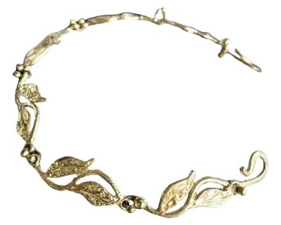 Wabi-Sabi Brass Leaves Bracelet
