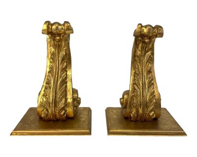 Pair of 1960s Vintage Italian Giltwood Wall Brackets