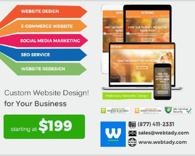 High Quality Professional Website Design $199 5 Star Customer Review