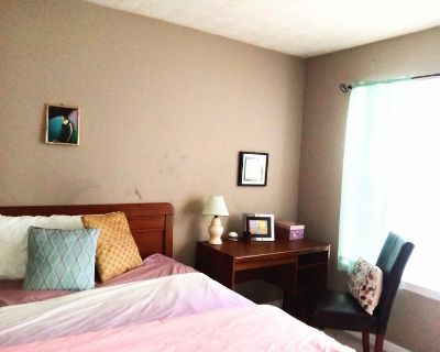 Total rooms: 3. Deposit: $100.00 * Utilities included?: Yes * Fees apply?: No. No preference. Non-smoking. Not for couples. Furnishings: Furnished * Parking: Yes * Living room: No * Broadband included: No. Availability Available Now Minimum term None Maximum term None. Traditional 2 story home with a fireplace ,a deck and quiet respectful current roomer .Big kitchen area and den that is clean a...