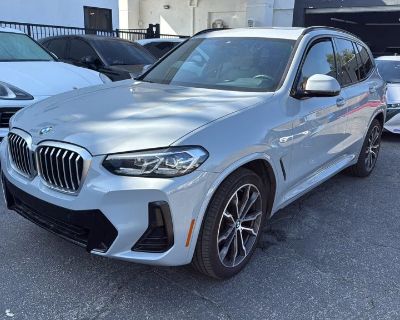 Mileage: 27,677. Year: 2022. Make: BMW. Model: X3. Trim: sDrive30i Sport Utility 4D. Automatic, 8-Spd Sport w/Sport & Manual Modes transmission. Exterior: Gray. Interior: Biege. Interior: Dual Power Seats, Daytime Running Lights, Dynamic Stability Control, F&R Head Curtain Air Bags, Power Windows, SiriusXM Satellite, Roof Spoiler, Push Button Start, Blind-Spot Alert, Alarm System, Bluetooth Wir...