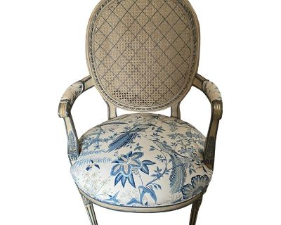 French Maison Jansen Louis XVI Style Chair Cane Back