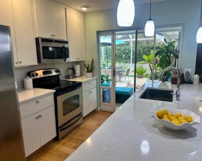 9303 Chapman Oak Court. Property for Rent in Palm Beach Gardens, FL for $3,100 with 2 bedrooms and 2 full baths. This 1,152 square foot property was built in 1993.. Wonderfully updated Sun Terrace 2-bedroom, 2-bath home located in the heart of PGA. This light and bright residence features a beautifully renovated kitchen with quartz countertops, bamboo flooring and a sleek white entertainment bu...