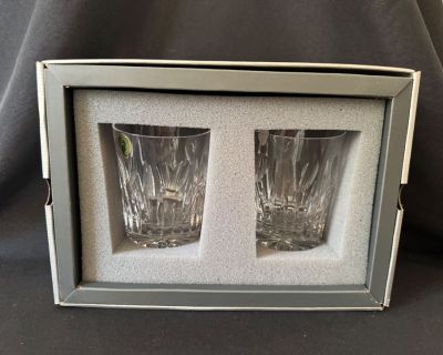 Set of 6 Waterford Crystal Millennium Collection Toasting Double Old Fashions, Love