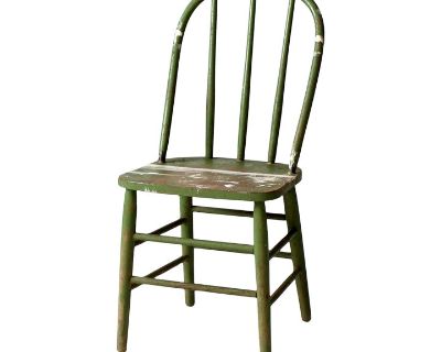 Antique Painted Spindle Back Chair