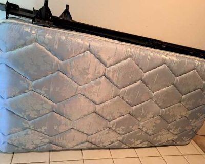 Free twin mattress, daybed frame, comforter