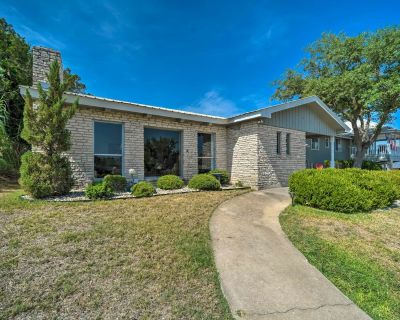 Avg / night: $478. Snowbird-friendly house with game room, full kitchen, balcony, & W/D | Located in Kerrville, TX | 4.64 Stars | 4 Bed, 2.5 Bath | No Pets. No pets. Max 10 guests. Looking for a relaxing and spacious Texas getaway? Look no further than this beautiful hideaway on the hillside with lots of natural light and spacious gathering places full of charm. Perfect for family reunions, gro...