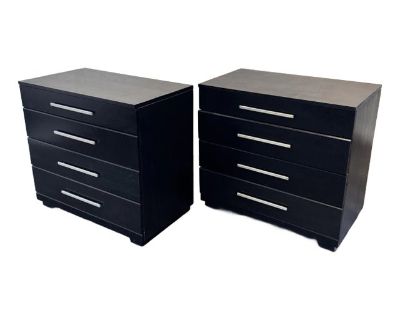 Raymond Loewy for Mengel Ebonized Low Dressers, C. 1950's